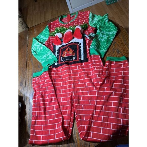 New Small 34/36 Dec 25th Christmas Cheer Union Suit Jump Suit Fill My Stocking - Picture 1 of 10